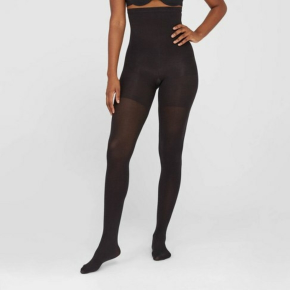 Spanx RHL High Waist Shaping Tights Solid Black 6